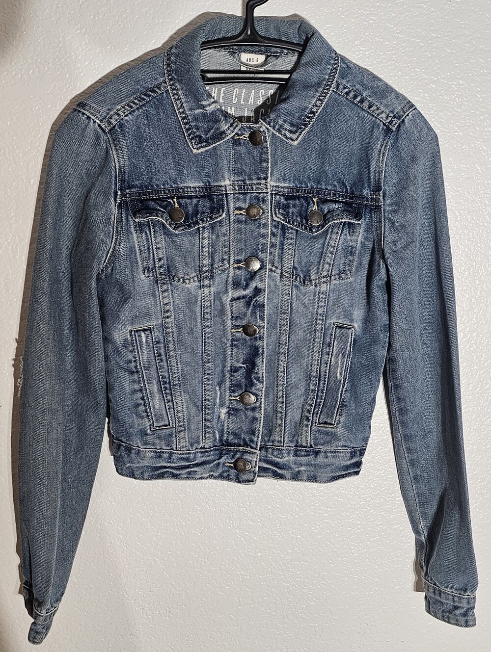 Y2K Classic Blue Denim Jacket - Women's Jean Jacket